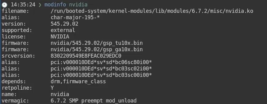 Kernel module versions