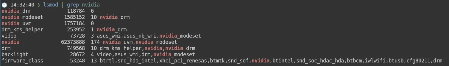 Kernel modules are loaded